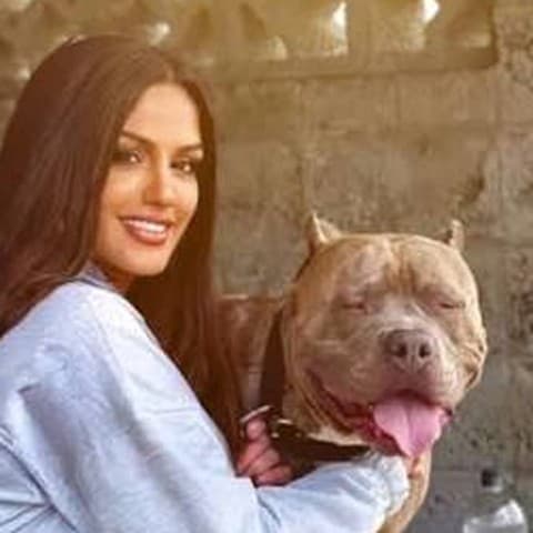 Sara Cerrone with her dog