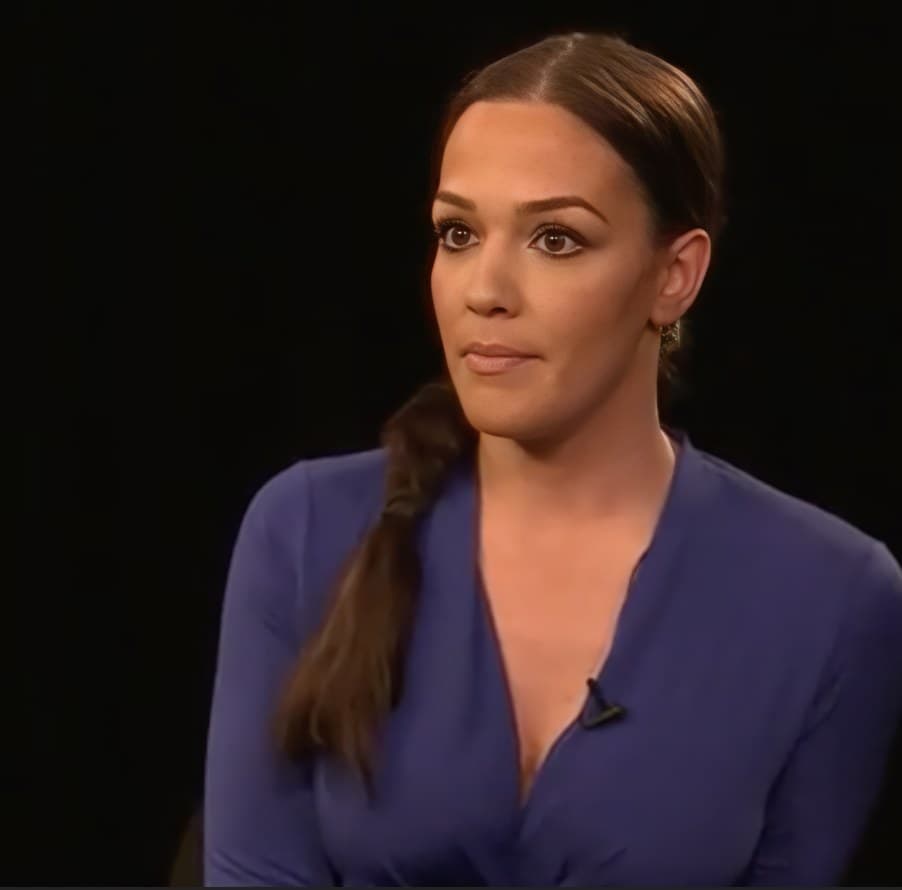 Sara Cerrone during an on-camera interview